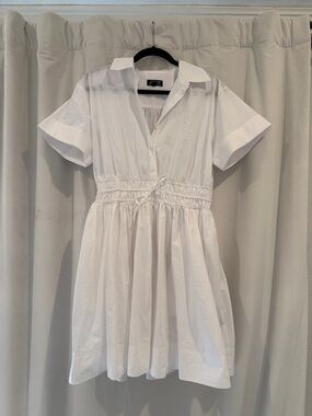 J. Crew Elena Mini Shirtdress in Cotton Poplin